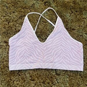 Tilly's Pink Zebra Print Crop Top